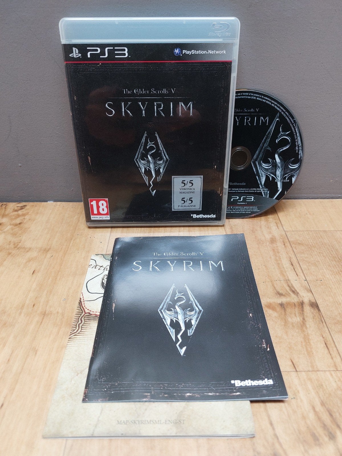 The Elder Scrolls V (PlayStation 3) Skyrim, Vanaf 18 jaar, 1 speler, Ophalen of Verzenden, Zo goed als nieuw