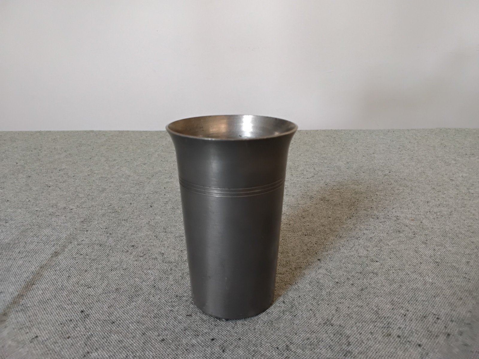 Mooie tinnen beker - Vintage decoratie, Antiek en Kunst, Ophalen of Verzenden