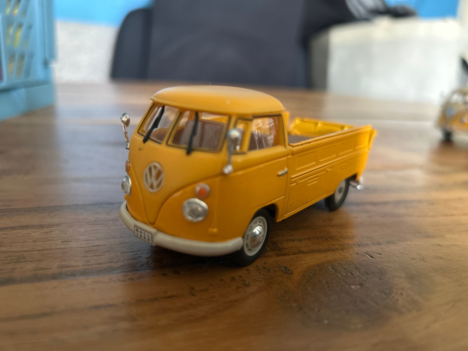 Volkswagen T1 Pick-up modelauto - Geel, Overige merken, 1:50 of kleiner, Auto, Ophalen of Verzenden