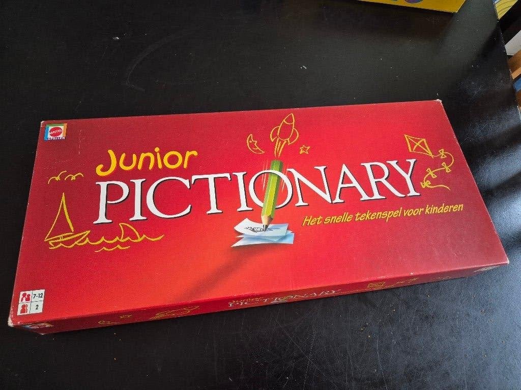 Pictionary junior, Vijf spelers of meer, Ophalen of Verzenden, Zo goed als nieuw, Mattel Games