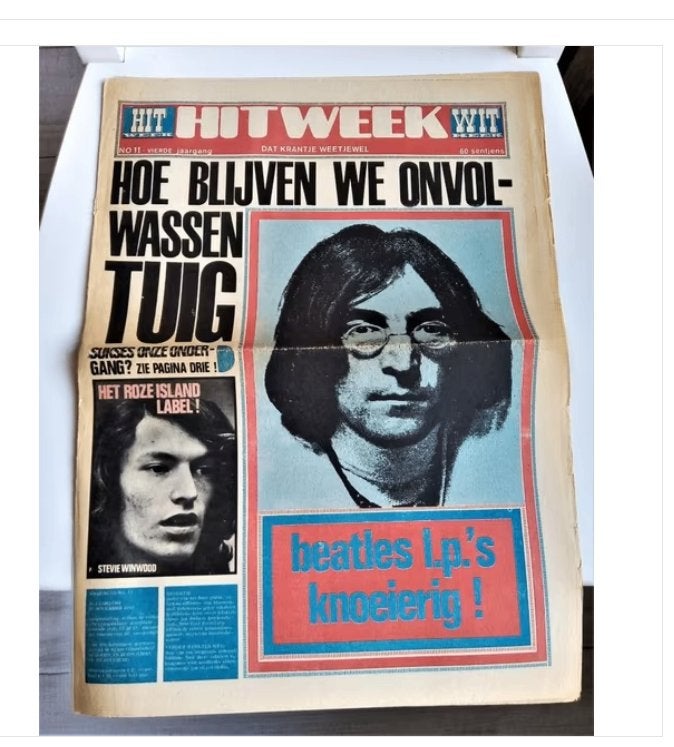 hitweek nr.11*1968*-John Lennon cover, Ophalen of Verzenden, Gelezen, Muziek, Film of Tv