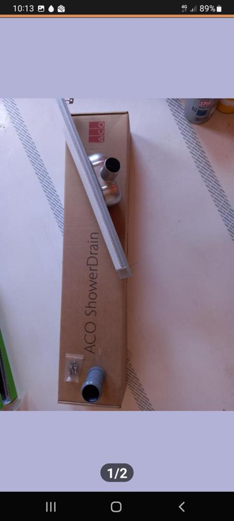 Nieuwe ACO Showerdrain Type A met toebehoren, Ophalen of Verzenden, Nieuw, Douche
