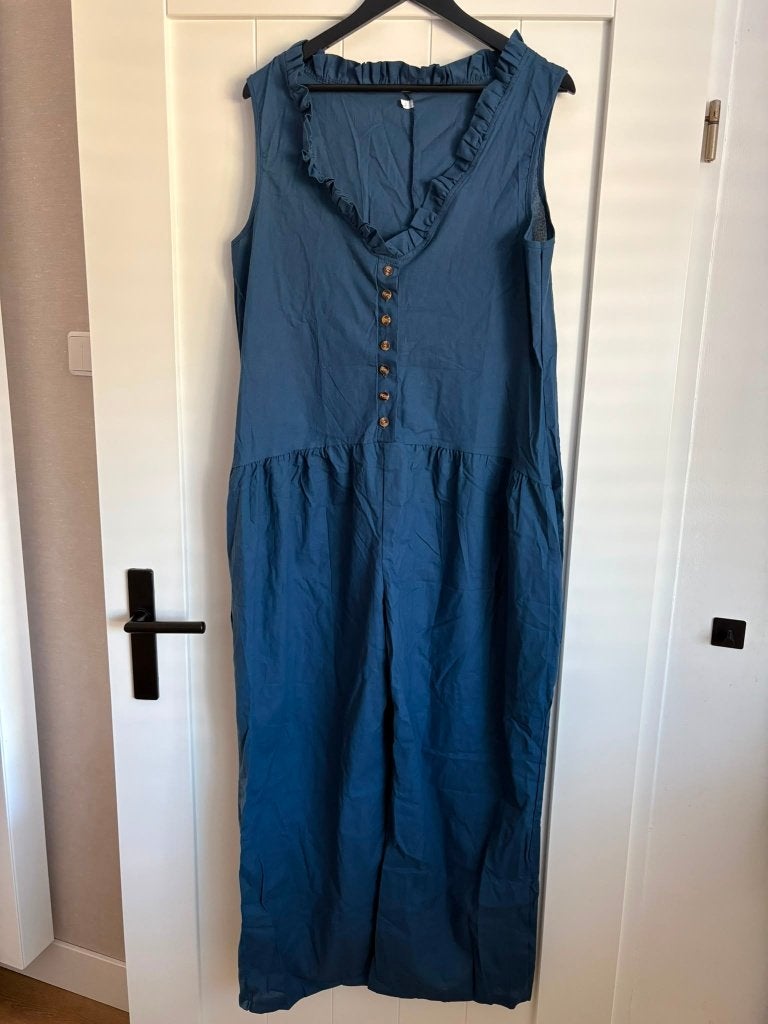 Nieuw blauw jumpsuits maat L, Kleding | Dames, Jumpsuits, Ophalen of Verzenden, Nieuw, Maat 42/44 (L), Blauw