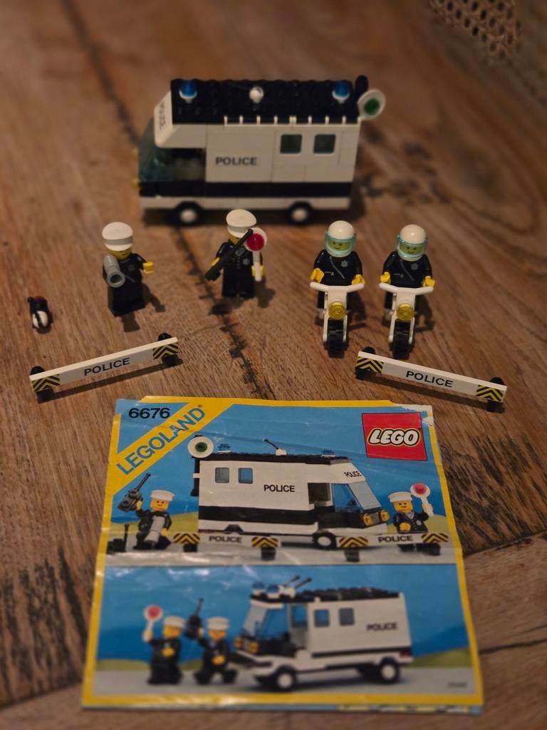Vintage LEGO 6676 - Mobile Command Unit (1986) - Met Boekje!, Ophalen of Verzenden, Gebruikt
