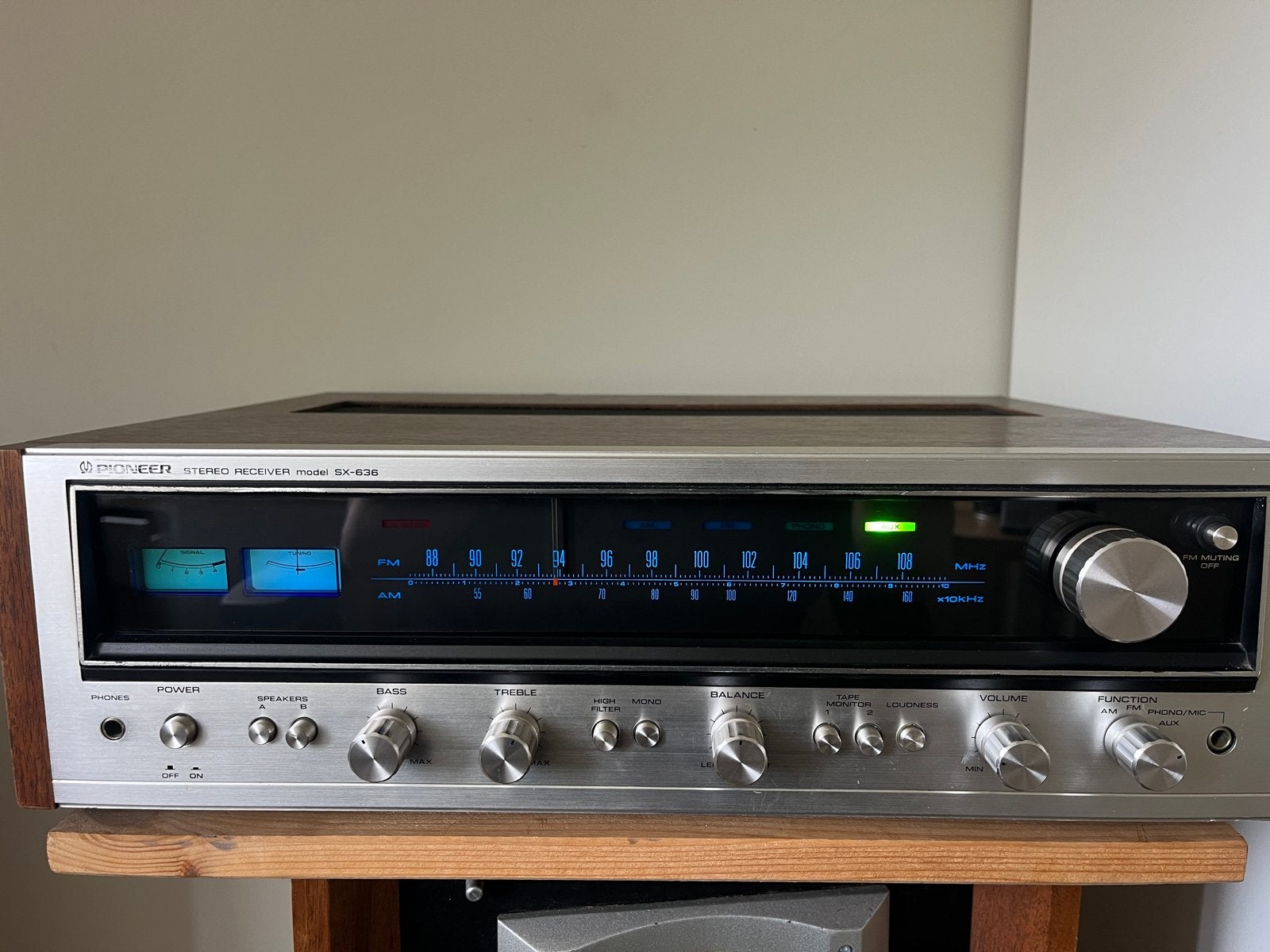 Pioneer SX-636 Stereo Receiver, Audio, Tv en Foto, Versterkers en Receivers, Ophalen, Gebruikt, Pioneer, Minder dan 60 watt