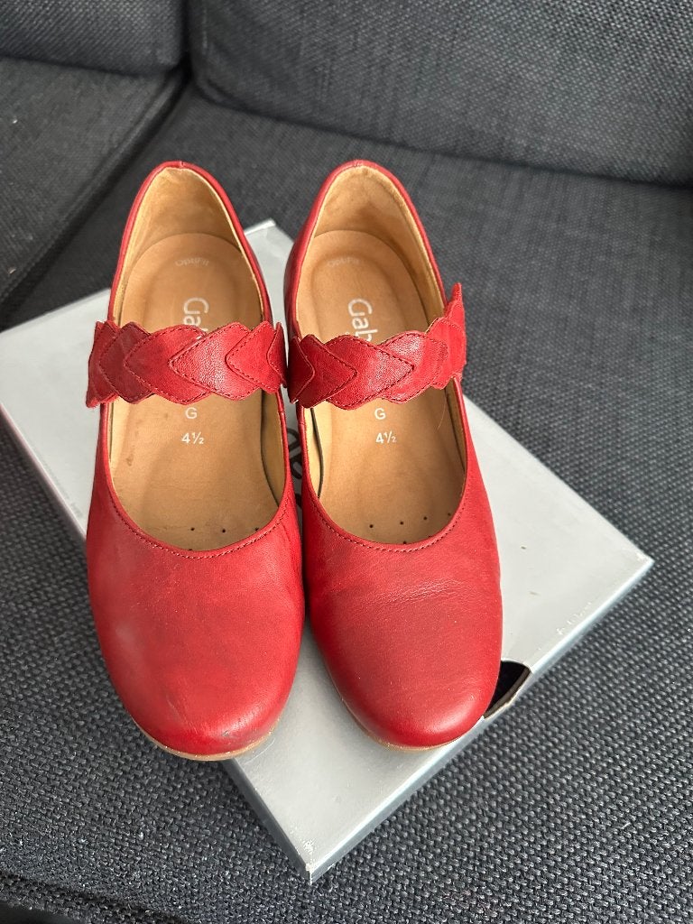 Gabor Comfort rode damesschoenen Rood mt 4 1/2, Ophalen, Zo goed als nieuw, Rood, Pumps