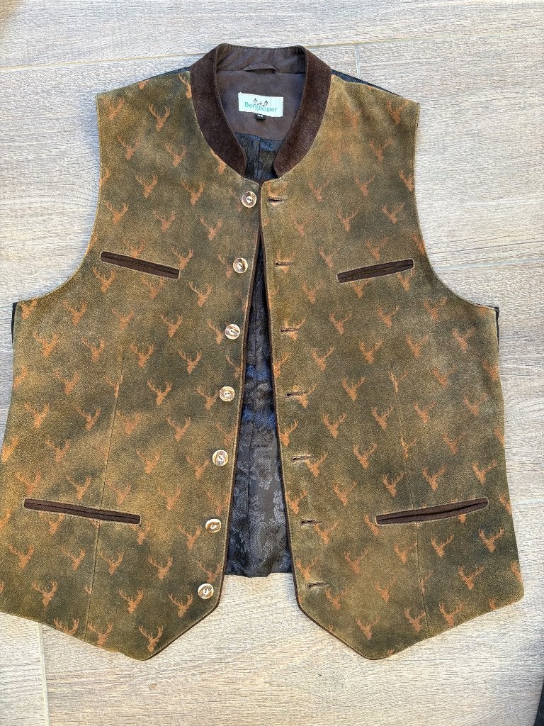 Oktoberfeest gilet 54/56 trachten, Maat 56/58 (XL), Ophalen of Verzenden, Kleding, Bergheimer