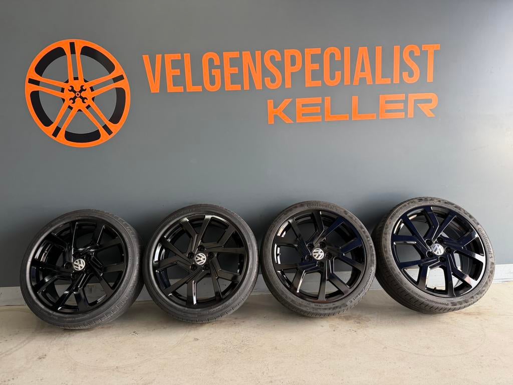 Vw Golf Brescia 18 inch velgen 5x112 225/40/18 Zomerset, 18 inch, Banden en Velgen, Ophalen of Verzenden, Zomerbanden