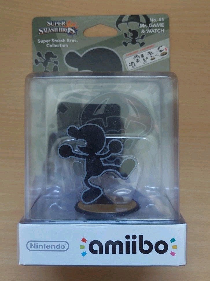 Nintendo amiibo Mr. Game & Watch Super Smash Bros, Ophalen of Verzenden, Nintendo, Zo goed als nieuw