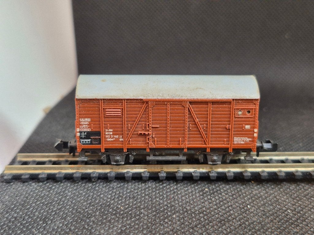 Minitrix 3534 - gedekte goederenwagen Gklm193 (15779), Hobby en Vrije tijd, Modeltreinen | N-Spoor, Gebruikt, Gelijkstroom, Trix