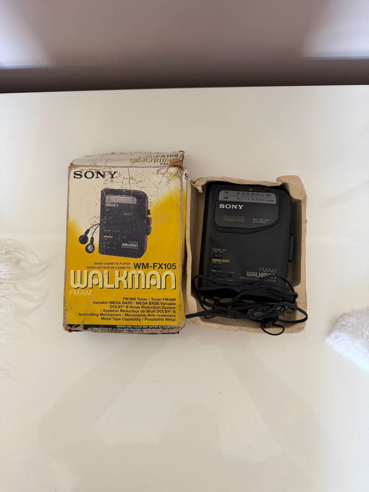 Sony Walkman WM-FX105 met FM/AM radio en Mega Bass, Ophalen of Verzenden, Walkman