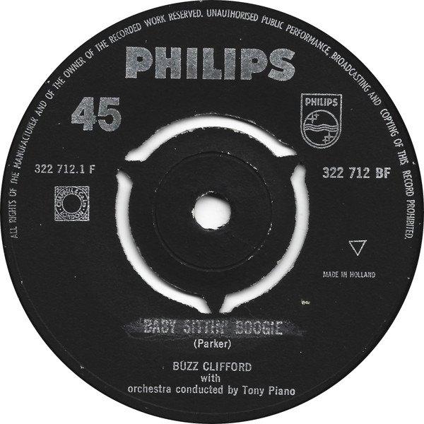 Buzz Clifford – Baby Sittin' Boogie / Driftwood, Ophalen of Verzenden, Gebruikt, Pop, Single