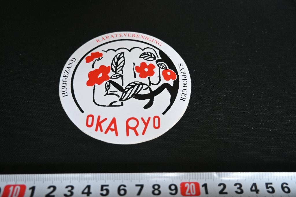 sticker Hoogezand Sappemeer Karatevereniging OKA RYO, Ophalen, Zo goed als nieuw
