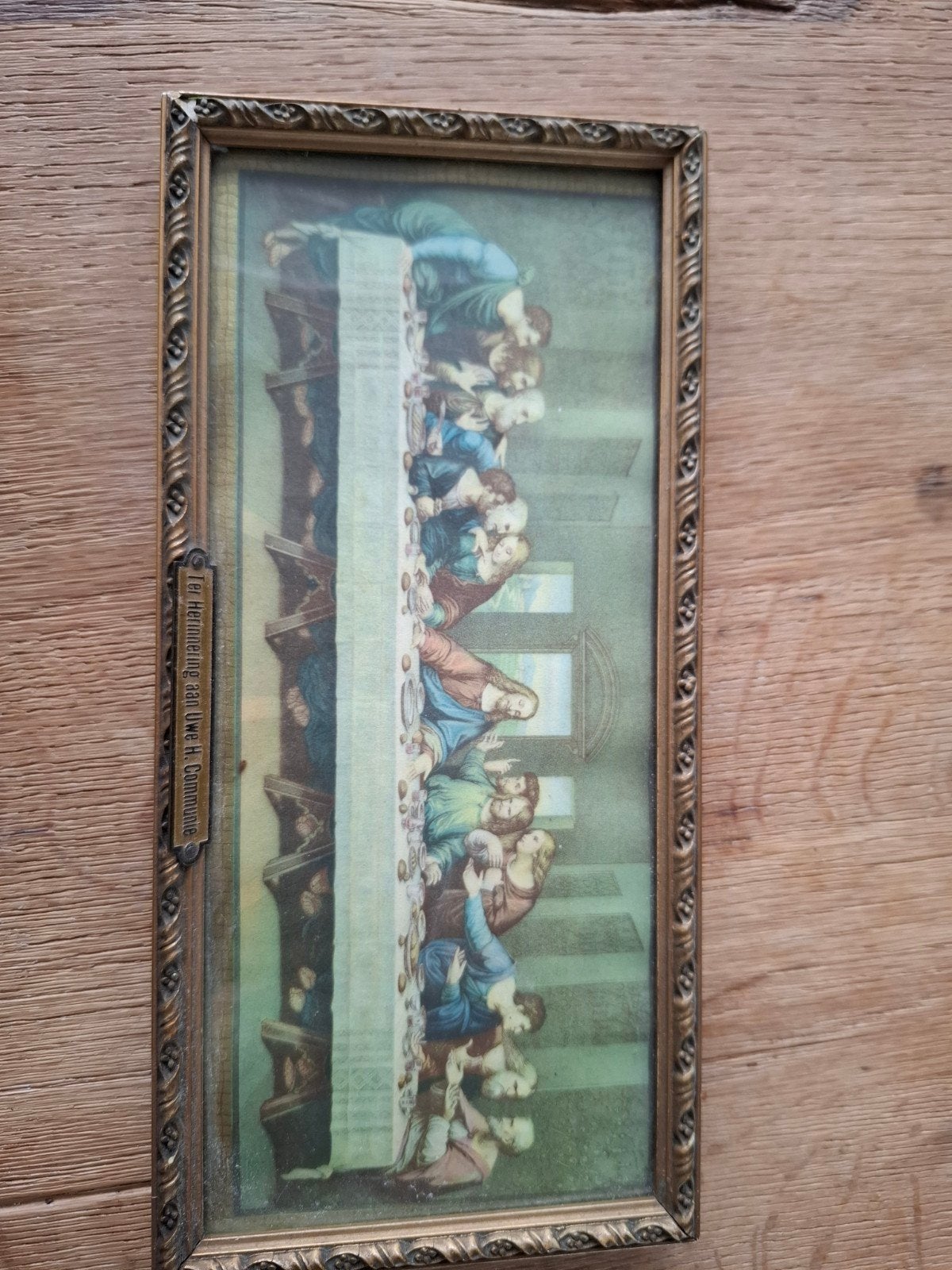 klein schilderijtje laatste avondmaal, Ophalen of Verzenden
