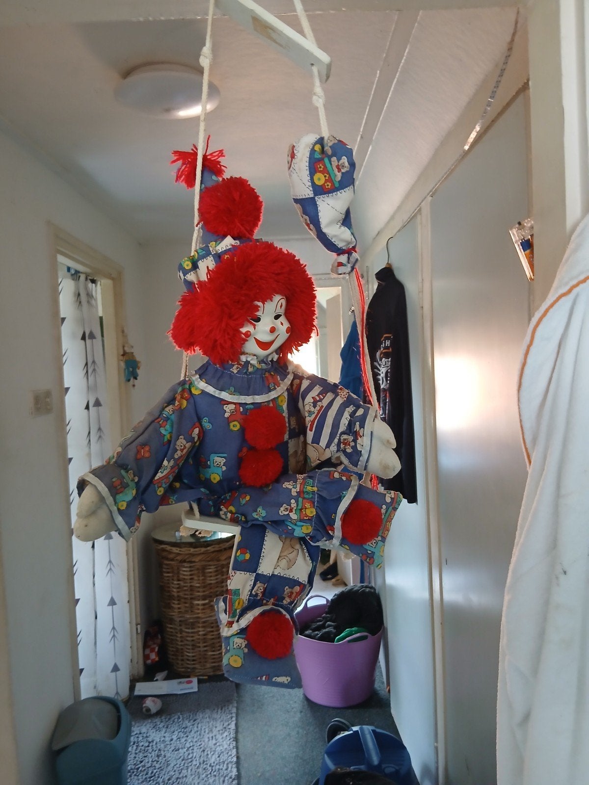 Vintage Clown Pop - Decoratieve Stoffen Pop, Ophalen of Verzenden, Gebruikt, Pop