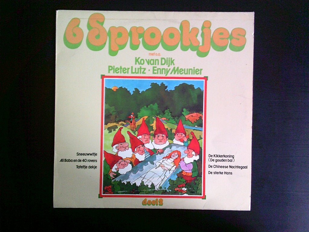 6 Sprookjes - Ko van Dijk, Pieter Lutz, Enny Meunier LP, LP, Gebruikt, Overige genres, Ophalen of Verzenden