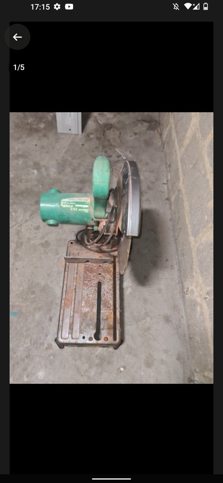 HiKOKI CC 14SF  2000w Afkortzaag/Doorslijpmachine, Ophalen of Verzenden, Gebruikt, 1000 watt of meer, Haakse handslijpmachine