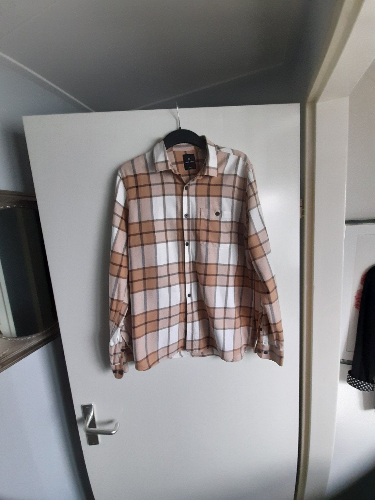 Heren overhemd mt L, Ophalen of Verzenden, Zo goed als nieuw, Overige kleuren, Halswijdte 41/42 (L)
