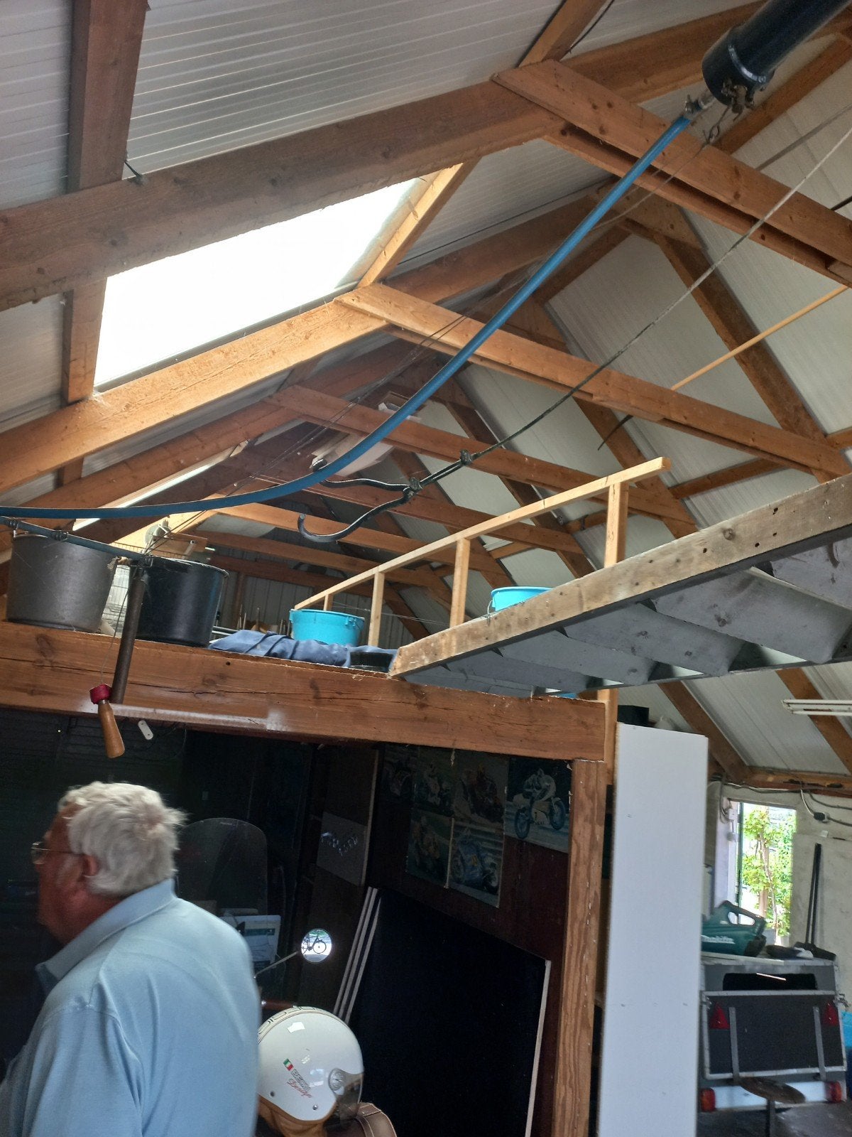 Fiets ophangsysteem op lucht van compressor, Ophalen of Verzenden, Gebruikt, Onbekend