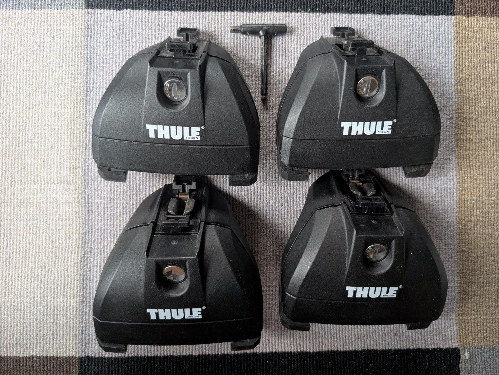 Thule Rapid System 753 met Kit 4055 voor Mercedes C-Klasse, Auto diversen, Dakdragers, Ophalen, Gebruikt