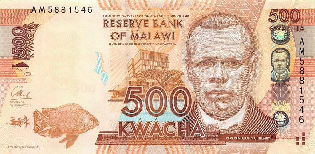 Malawi 500 Kwacha 2013 Unc pn 61b, Ophalen of Verzenden, Overige landen, Los biljet
