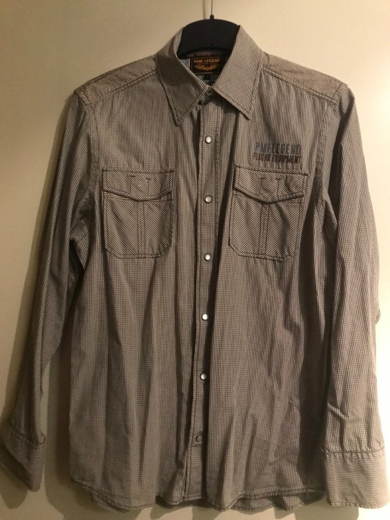 Pall Mall Nieuw geruit overhemd origineel maat S € 30,00, Kleding | Heren, Overhemden, Bruin, Verzenden, Pall Mall PME Legend