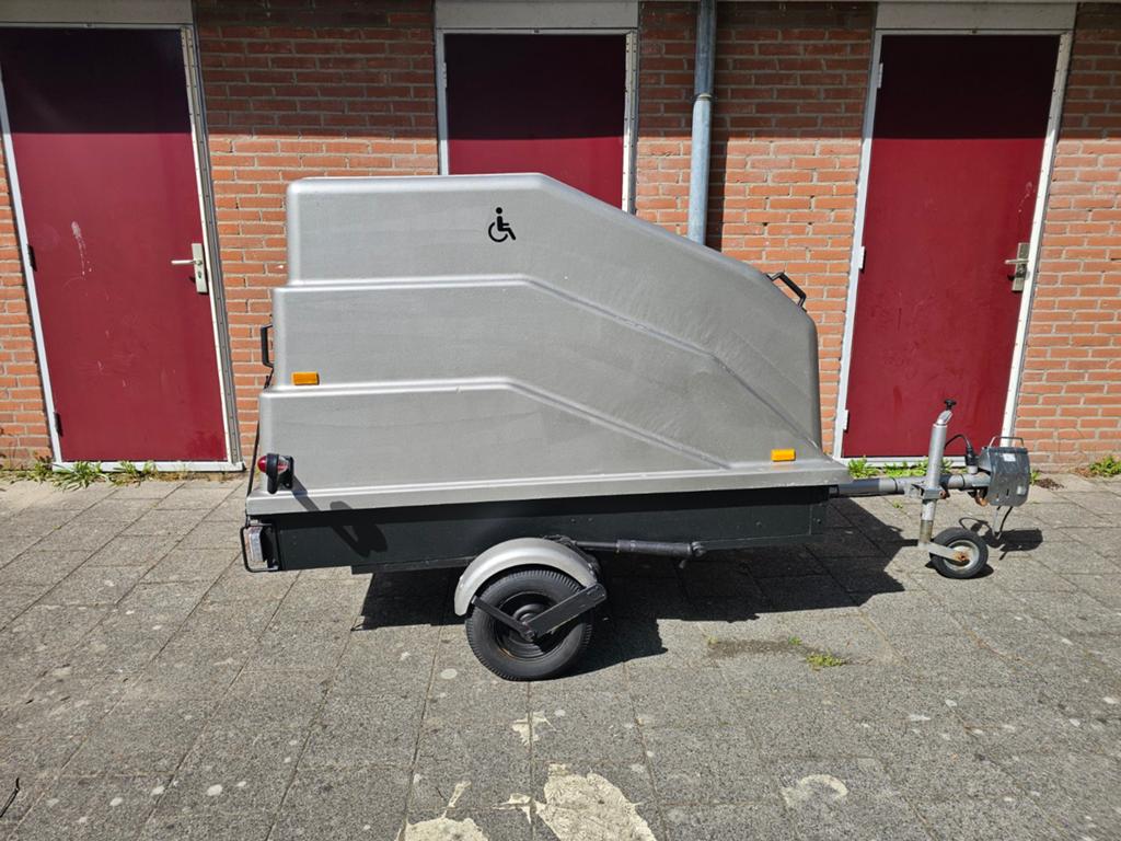 Scootmobiel aanhanger compact en stevig polyester kap, Ophalen