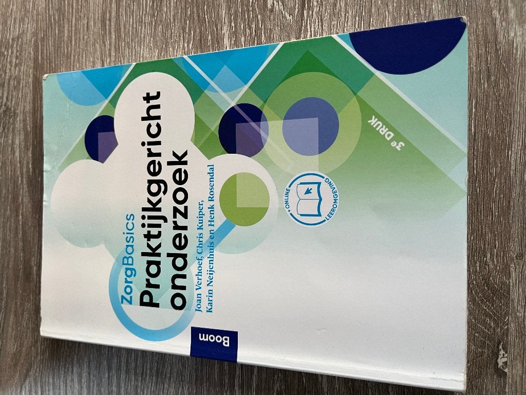 Praktijkgericht onderzoek ZorgBasics, Joan Verhoef, Zo goed als nieuw, Beta, HBO