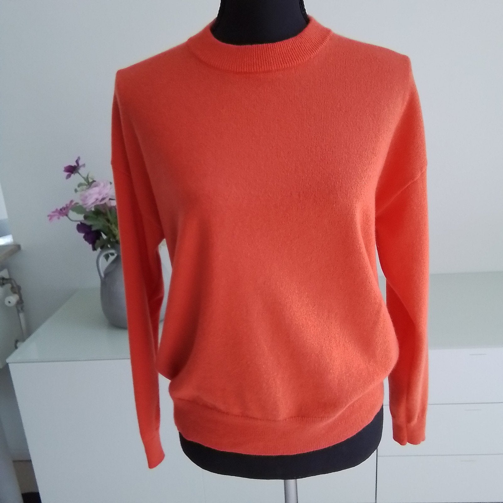 Oranje cashmere trui Les Tricots de Léa,  mt 0, past 36 / 38, Verzenden, Zo goed als nieuw, Oranje