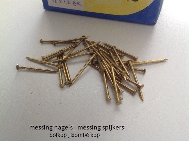 Messing nagels , messing spijkers, -, -, Nieuw, Ophalen of Verzenden