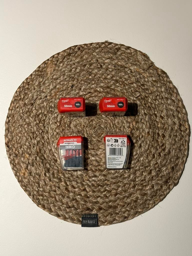 4x Nieuw Milwaukee Shockwave TX20 Schroefbits, Ophalen of Verzenden, Zo goed als nieuw