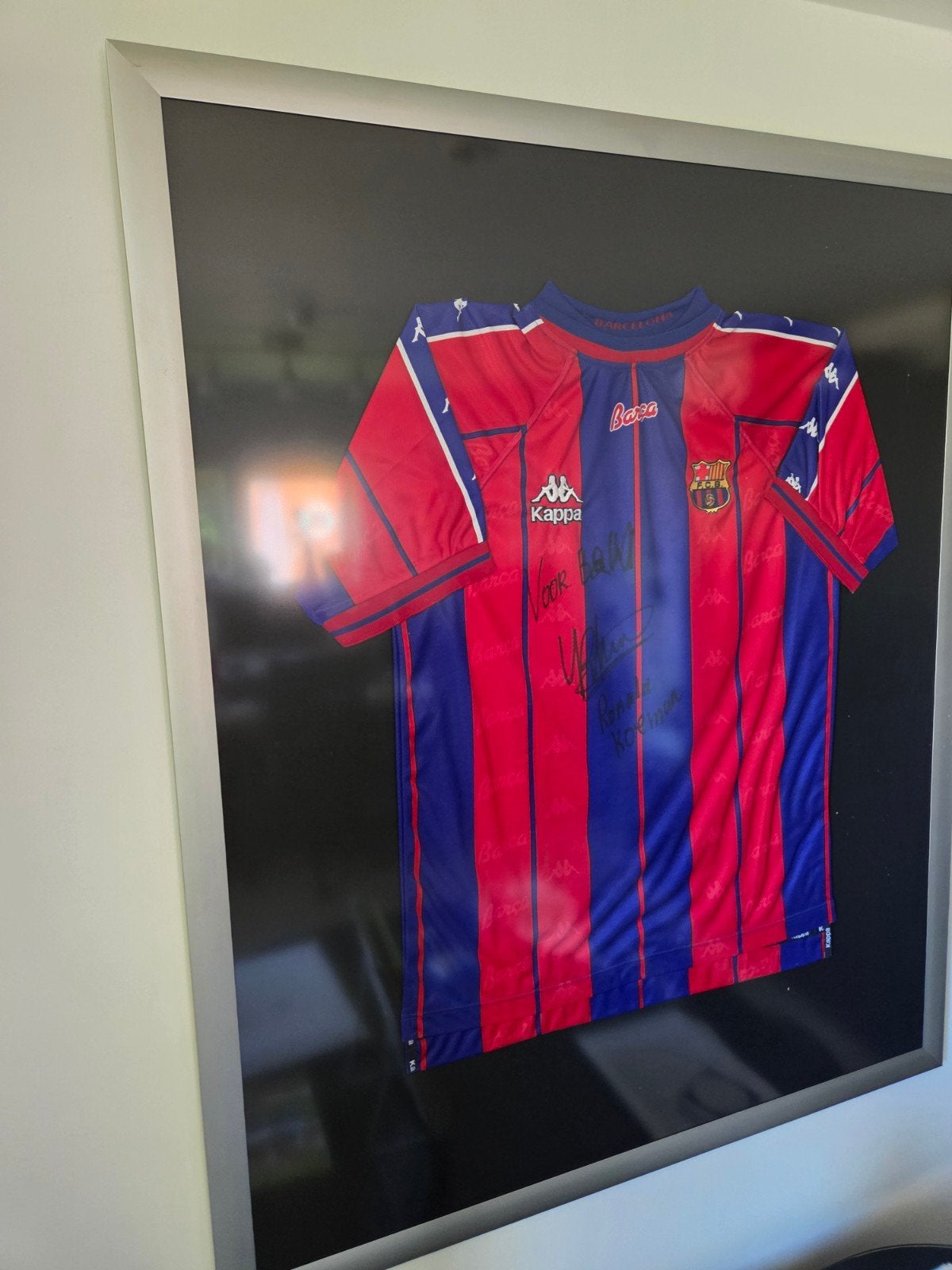 ronald koeman gesigneerd fc barcelona shirt (medio 1992-1995, Ophalen