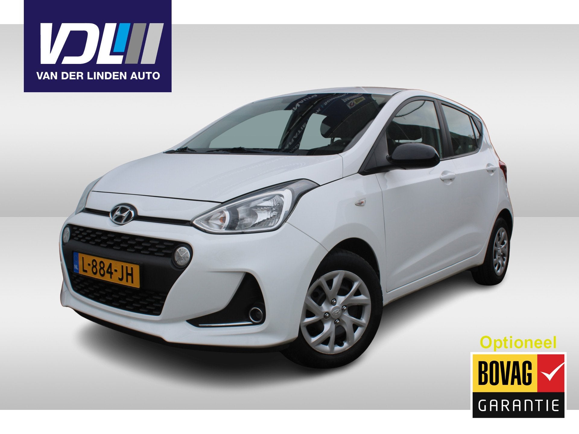 Hyundai i10 1.0i Comfort 5p. Apple/Android Carplay l Cruise, Auto's, Voorwielaandrijving, Stof, Gebruikt, Wit