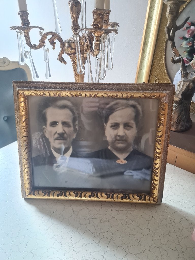 Grote oude fotolijst kan zelfstandig staan foto 1 t/m 6, Heikant 21 Kaatsheuvel, Belle Vieille Brocante, Standaard fotolijst, Ophalen of Verzenden