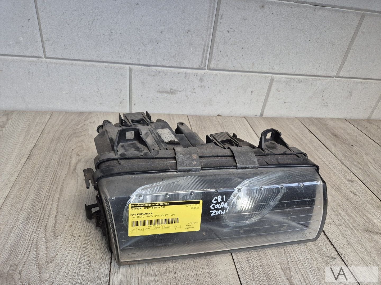 Koplamp rechts BMW 3 serie E36 1990 - 1998 ZKW 8363500 €70, Gebruikt, -, -, Ophalen of Verzenden