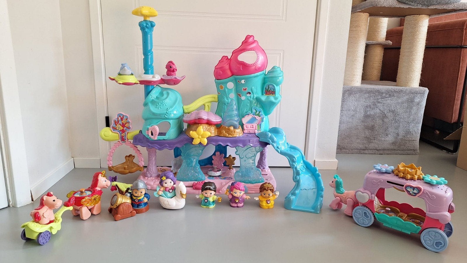 Fisher-Price Little People Kasteel & Koets met Poppetjes, Ophalen, Gebruikt, Meisje