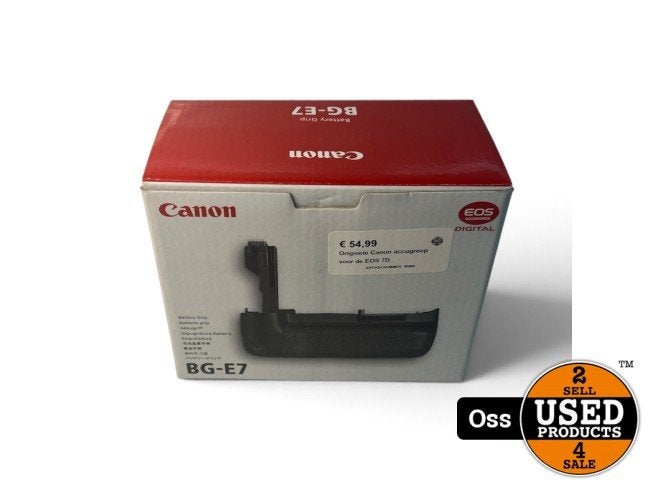 Canon accugreep voor de EOS 7D, Canon, Zo goed als nieuw, Support@canon.com, 30-2, Shimomaruko 3-chome, Ohta-ku
Tokyo 146-8501
Japan