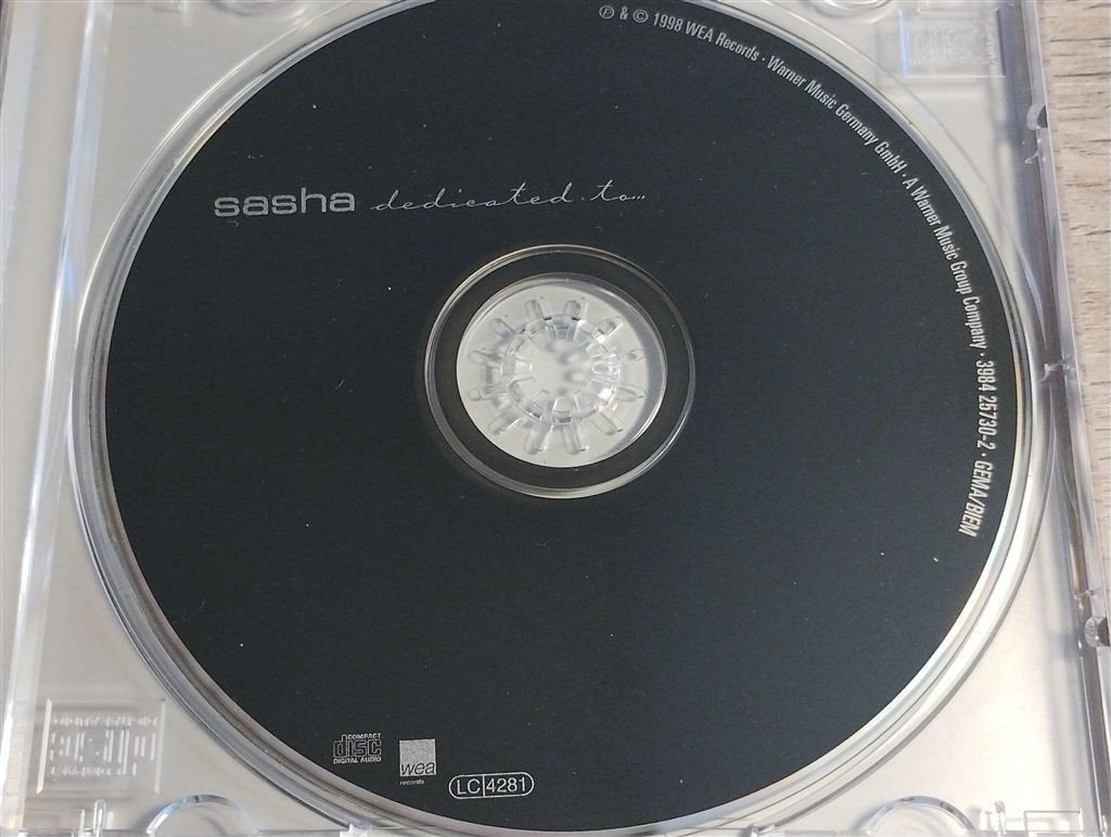Sasha - Dedicated To...., Ophalen of Verzenden, Zo goed als nieuw