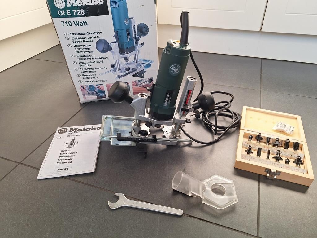 Bovenfrees Metabo OF E 728 compleet bijna nieuwstaat, Ophalen of Verzenden, Zo goed als nieuw, Bovenfrees, Metabo