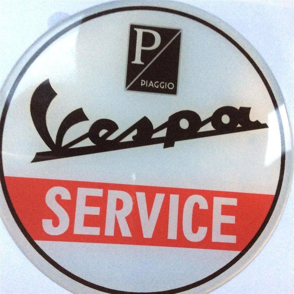 prachtige 3-D VESPA Service Decal Embleem Sticker, Verzenden, Nieuw, Auto's