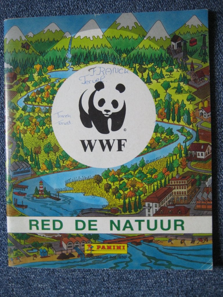 Panini album met stickers van het WNF, Verzenden, Gebruikt, Meerdere stickers