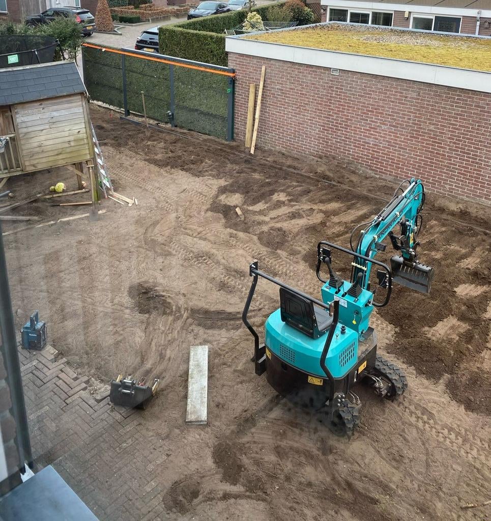 Graafmachine met machinist te huur