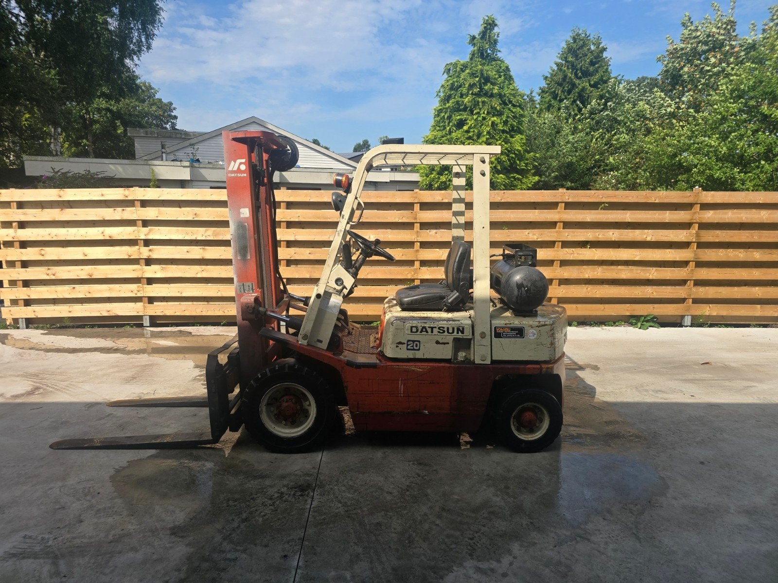 Datsun 2T lpg heftruck, 1000 tot 2000 kg, Ophalen of Verzenden, LPG, Heftruck