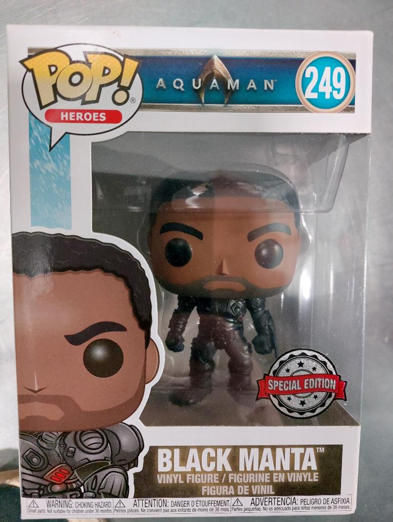 Funko Pop - 249 - Black Manta (Special Edition) (Aquaman), Ophalen of Verzenden, Zo goed als nieuw