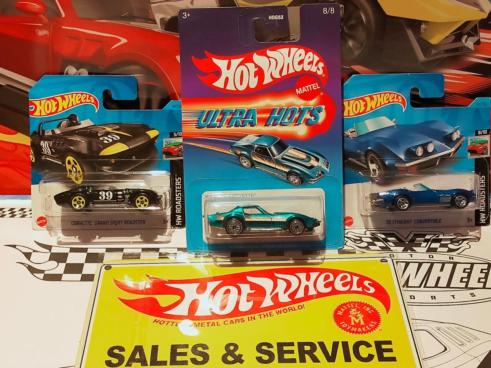 Hot Wheels Corvette  - Ultra Hots & Roadsters, Ophalen of Verzenden, Nieuw, Auto