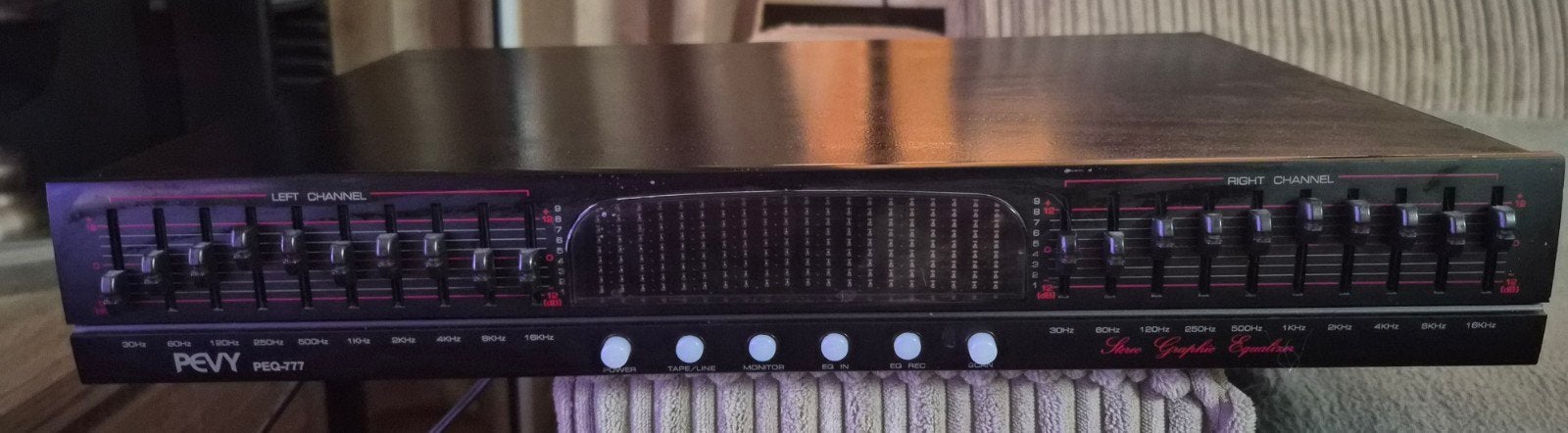 PEVY PEQ-777 Stereo Grafische Equalizer, Gebruikt, Ophalen, Overige merken, Minder dan 60 watt