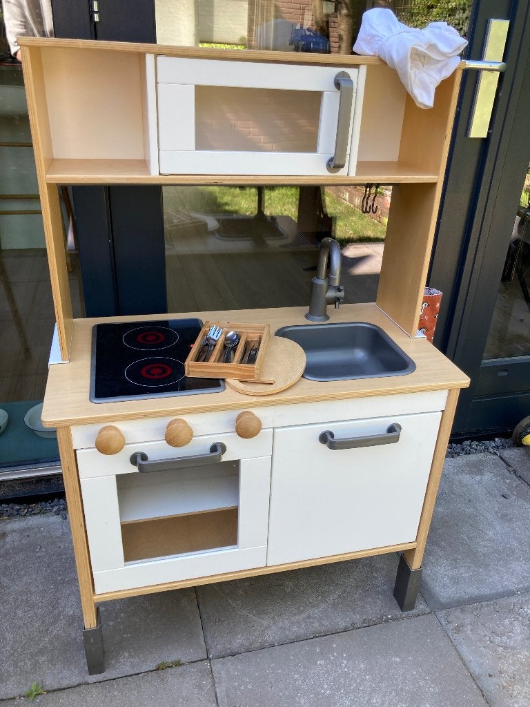 Speelgoedkeukentje Ikea incl. leuke accessoires, Ophalen, Gebruikt, Hout, Speelkeuken
