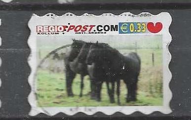 2010 regiopost - paarden in de wei - 0.33, Ophalen of Verzenden, Na 1940, Gestempeld