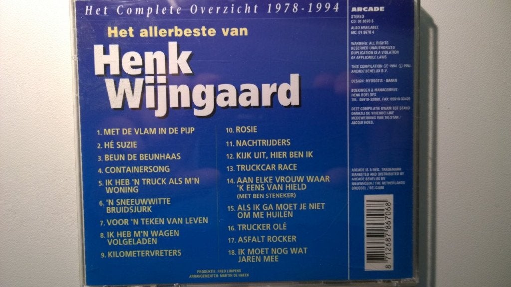 Henk Wijngaard - Het Allerbeste Van Henk Wijngaard, Ophalen of Verzenden, Zo goed als nieuw, Pop, Album