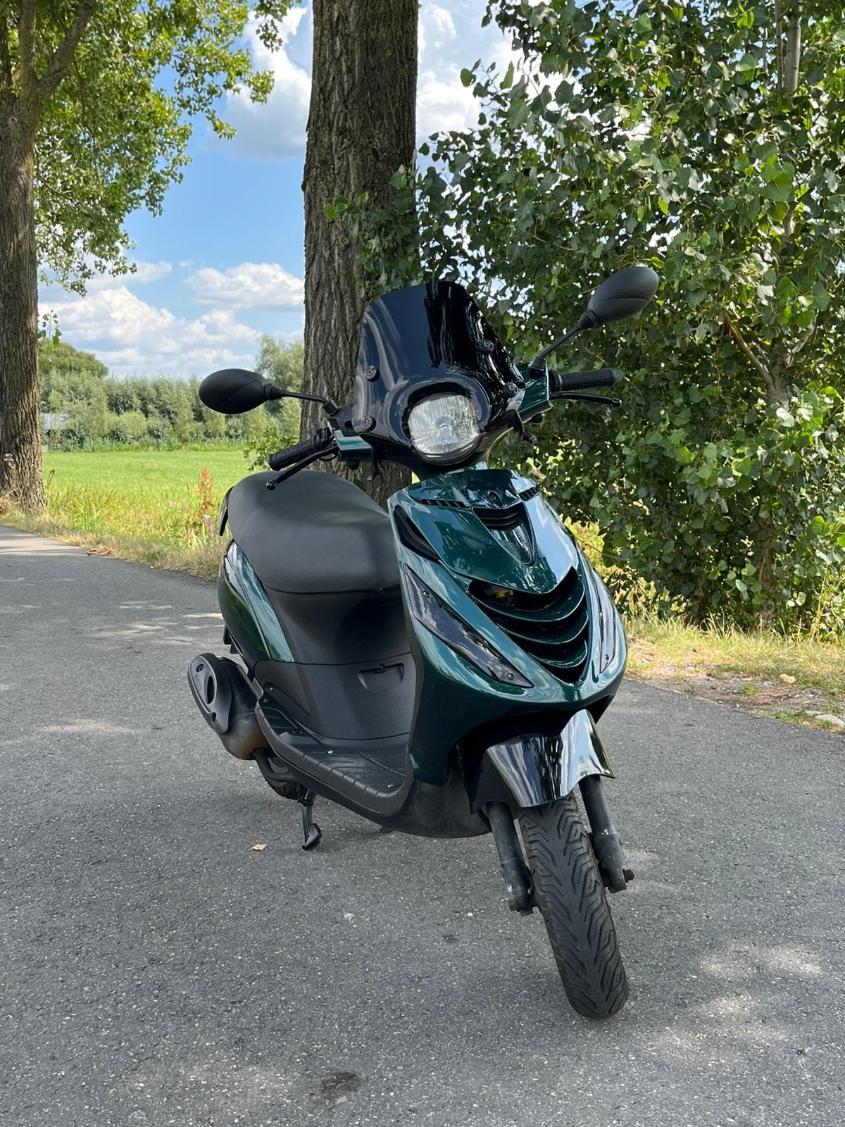 Piaggio Zip 4T 50cc - Jaguar Groen, Ophalen, Zip, Zo goed als nieuw, Benzine